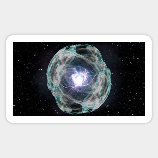 Vibrant Colorful Deep Space Nova Sticker by Atomus